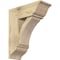 Ekena Millwork Thorton Traditional Rough Sawn Bracket w/ Offset Brace, Douglas Fir, 8"W x 20"D x 24"H BKT0806X20X24THR01RDF - alternate 1